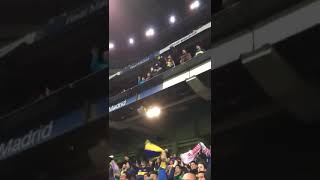 Gol de Quintero  hinchas de boca llorando en el Bernabeu  River Vs boca [upl. by Htebaras]