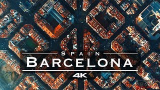 Barcelona Spain 🇪🇸  by drone 4K [upl. by Argus331]