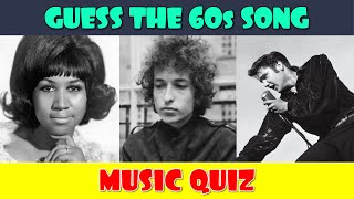 Guess the 60s Song Music Quiz [upl. by Anwaf104]