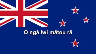 National Anthems New Zealand Aotearoa  Short version  Lyrics  Translation [upl. by Rhonda364]