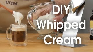 DIY whipped cream in 60 seconds [upl. by Rimaj]