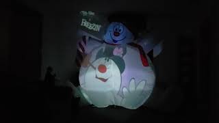 NEW FOR 2019 Christmas Airblown Inflatable Gemmy Living Projector Frosty The Snowman [upl. by Yate741]