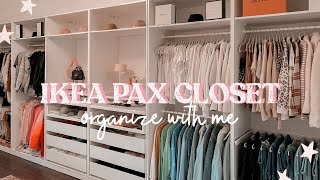 Ikea Pax Wardrobe System  Closet Tour  Organization 2021 [upl. by Pinto]