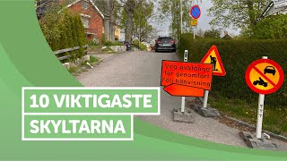 Ta Körkort  10 Vanligaste Skyltarna [upl. by Zanas]