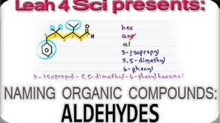 Naming Aldehydes Using IUPAC Nomenclature by Leah4sci [upl. by Lud584]