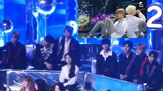 Wanna One IU Reaction to BTS Spring Day MMA 2017 [upl. by Bahr]