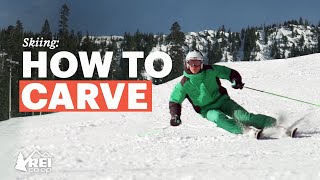 How to Carve Skis  Take Your Skiing to the Next Level  REI [upl. by Kciredec658]