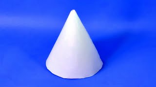 How To Make A Paper 3D Cone  Easy Figures [upl. by Hendrick939]