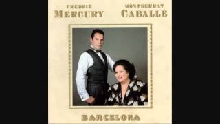 Freddie Mercury and Montserrat Caballe  Barcelona  Barcelona  LYRICS 1988 HQ [upl. by Cherry]