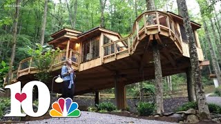 I spent the night at the new treehouse resort near Gatlinburg [upl. by Boleslaw541]