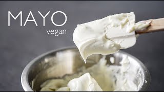 THICK vegan Mayo Recipe made from CHICKPEAS aquafaba [upl. by Cram]