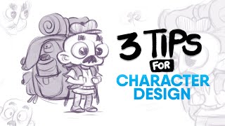 3 PRACTICAL Tips for Character Designing [upl. by Hamlin]