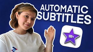 How to Add Subtitles on iMovie Automatic Subtitles [upl. by Larimer]