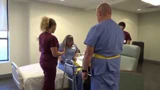 Physical Therapy Transfer Training  How To Transfer From Wheelchair To Bed [upl. by Libb]