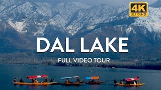 Dal Lake in Kashmir  Shikara Boat Ride in 4K [upl. by Sarita]