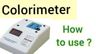 Colorimeter Practical  How to use it [upl. by Pressey671]