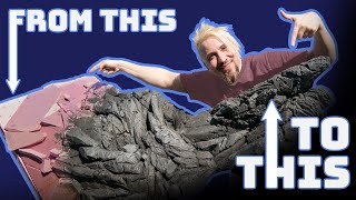 Foam Carving a Mountain for DioramaWargaming [upl. by Nnelg645]