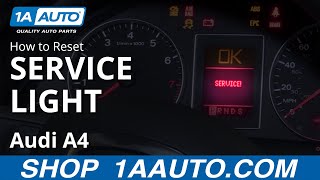 How to Reset Service Light 0409 Audi A4 [upl. by Ellerihs]