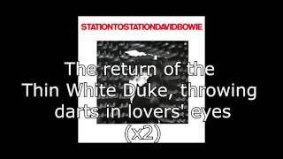 Station to Station  David Bowie  Lyrics [upl. by Bullen102]