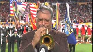 Arturo Sandoval Trumpet National Anthem 1109 Orange Bowl [upl. by Jobye]