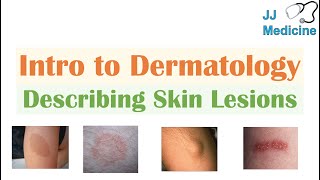 Introduction to Dermatology  The Basics  Describing Skin Lesions Primary amp Secondary Morphology [upl. by Iline]