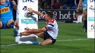 NRL Highlights Gold Coast Titans v Sydney Roosters  Round 18 [upl. by Ed]