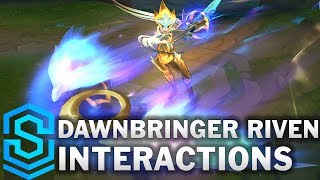 Dawnbringer Riven Special Interactions [upl. by Llednar]