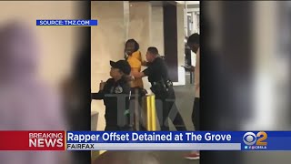 Video Shows Migos Rapper Offset Being Detained By Police At The Grove [upl. by Occir]