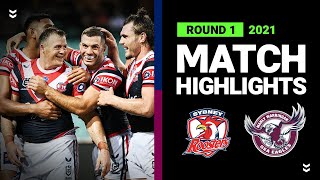 Roosters v Sea Eagles Match Highlights  Round 1 2021  Telstra Premiership  NRL [upl. by Eolc546]