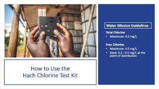 How to Use the Hach Chlorine Test Kit [upl. by Doretta230]