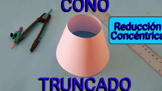 CONO TRUNCADO Reducción Concéntrica [upl. by Drareg]