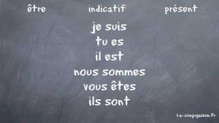 Conjugaison être  Indicatif  Présent  Laconjugaisonfr [upl. by Nebuer]