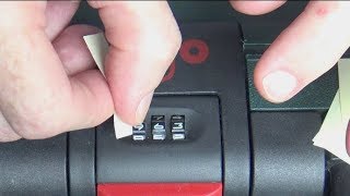 How to Unlock Suitcase With Combination  How To Change Lock Number [upl. by Nylecaj]