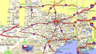 road map of texas [upl. by Ahtiek]