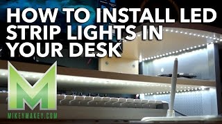 How to Install LED Strip Lights in Your Desk [upl. by Reeta]