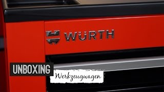 Unboxing Würth Werkzeugwagen Zebra S7 131teilig [upl. by Aratahc]