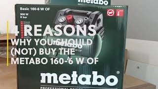 Unboxing and review of the Metabo 1606 W OF Compressor [upl. by Kcirredal]