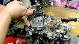 BRIGGS AND STRATTON LAWN MOWER ENGINE REPAIR  HOW TO DIAGNOSE AND REPAIR A BROKEN FLYWHEEL KEY [upl. by Rojam]