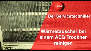 Wärmetauscher bei einem AEG Trockner reinigen [upl. by Baiel731]