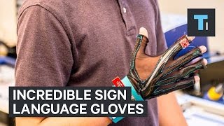 Incredible sign language gloves [upl. by Proffitt112]