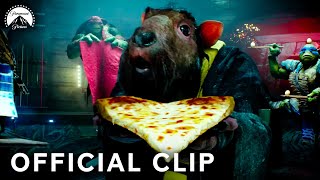 Teenage Mutant Ninja Turtles  Splinter uses Pizza to get Turtles to Confess  Paramount Movies [upl. by Gothard998]