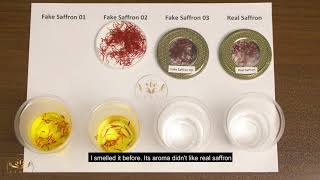 Real saffron detection test  Real Saffron vs Fake Saffron [upl. by Vadnee]