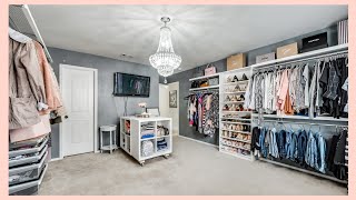 MY DREAM DRESSING ROOM TOUR  Bedroom Makeover  Walkin Closet Tour [upl. by Nosreg]