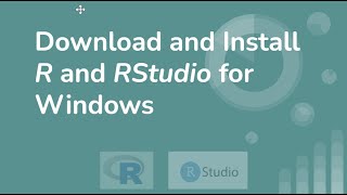 Download and Install R and RStudio for Windows [upl. by Melamie]