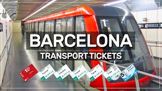 ℹ️ BARCELONA transport tickets 🚇🚍🚆 025 [upl. by Fortin]