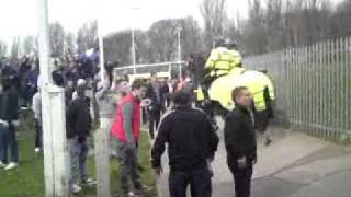 millwall fans vs hull city fans after the game 3411 [upl. by Ainaznat940]