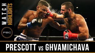 Prescott vs Ghvamichava HIGHLIGHTS July 12 2016  PBC on FS1 [upl. by Alfie666]