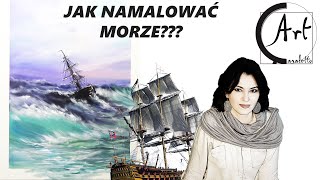 MALARSTWO  MORZE  JAK MALOWAĆ [upl. by Lleksah]