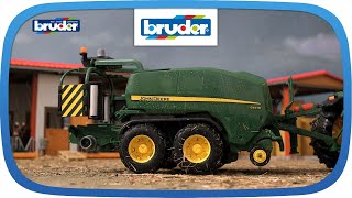 John Deere C441R  02032  Bruder Spielwaren [upl. by Zehcnas]