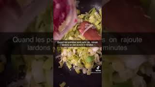 Recette crozet lardon poireaux [upl. by Marx]